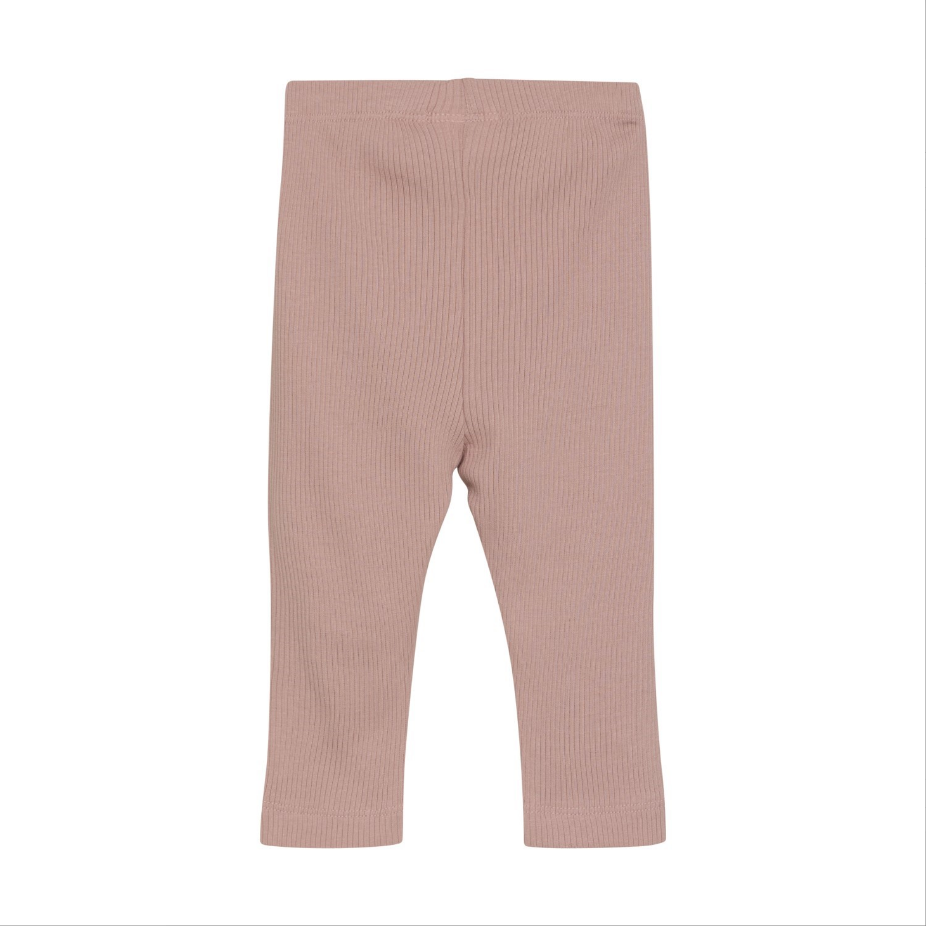 Misty Rose Ribbed Leggings