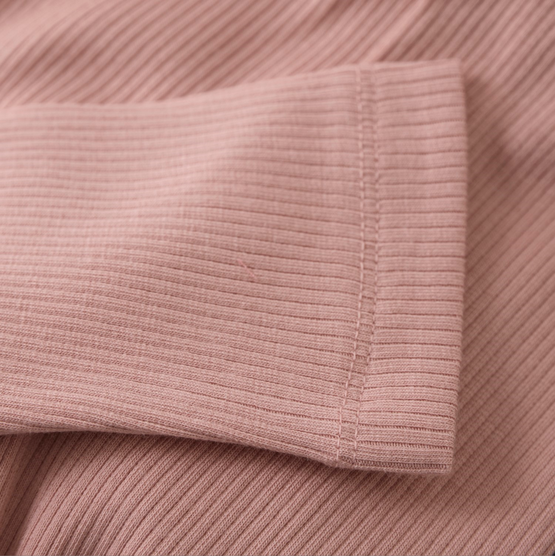 Misty Rose Ribbed Leggings