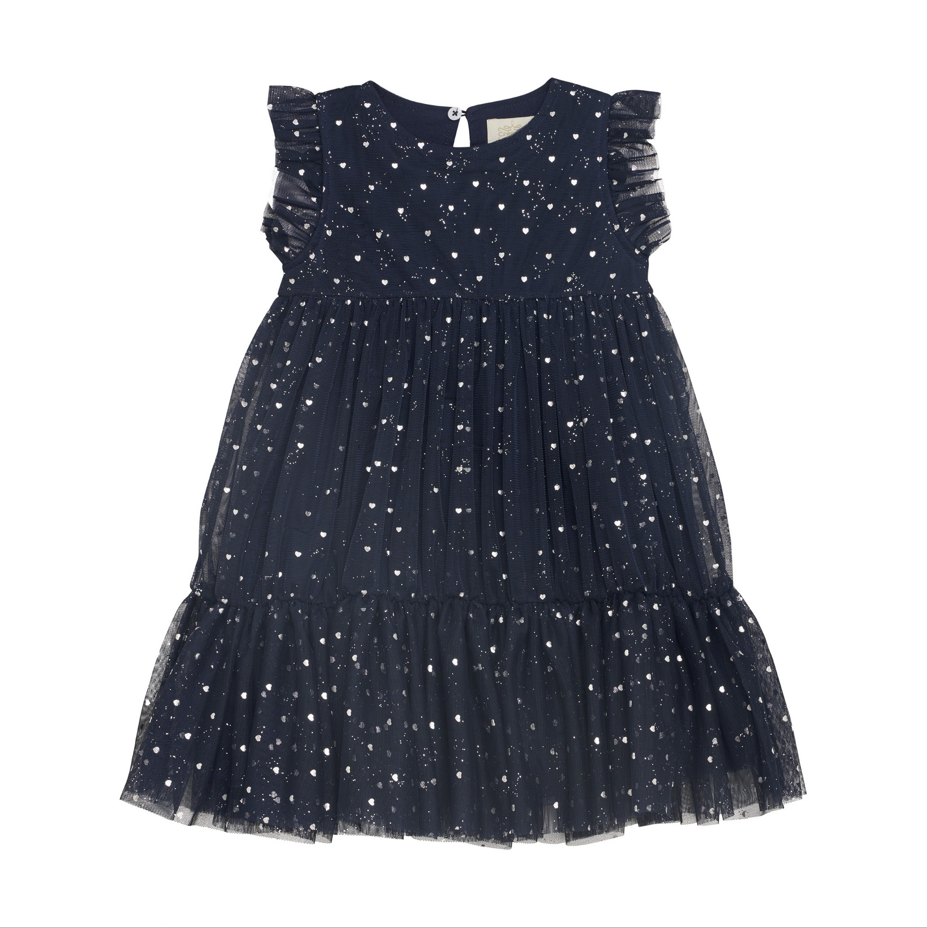 Navy Heart Dress Kids