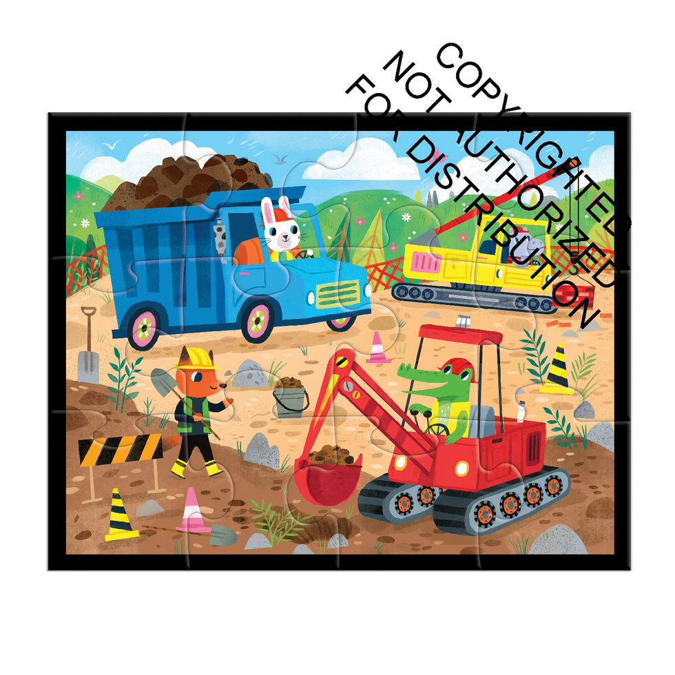 Construction Site Pouch Puzzle
