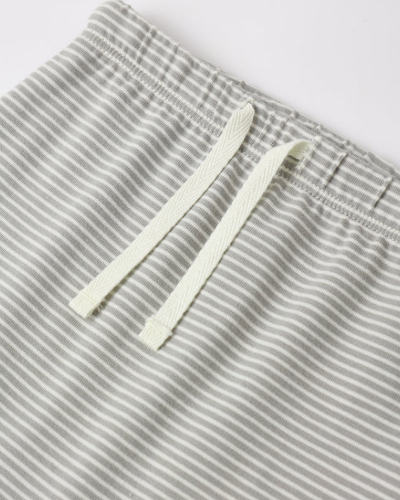 Drawstring Pant - Sage Micro Stripe