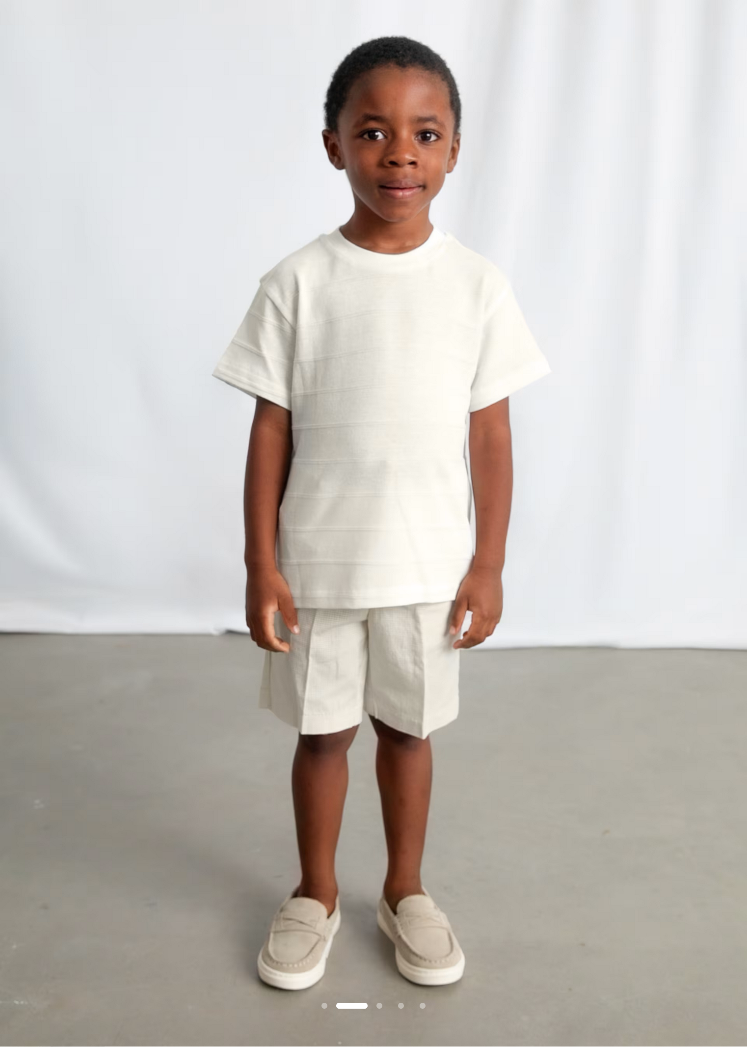 Cream Knit T-Shirt