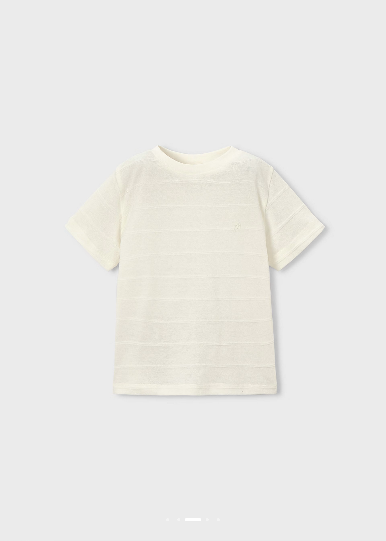 Cream Knit T-Shirt