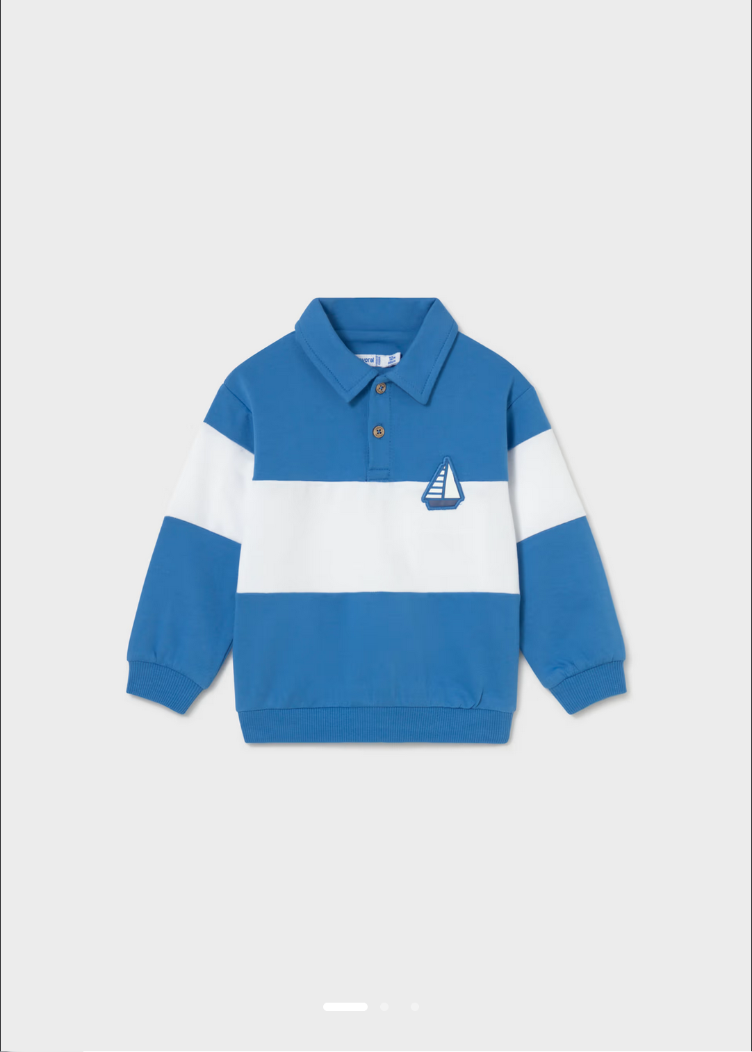 Baby Striped Polo Sweatshirt