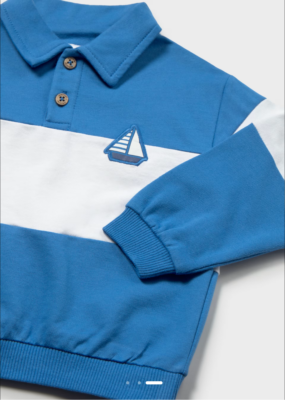 Baby Striped Polo Sweatshirt