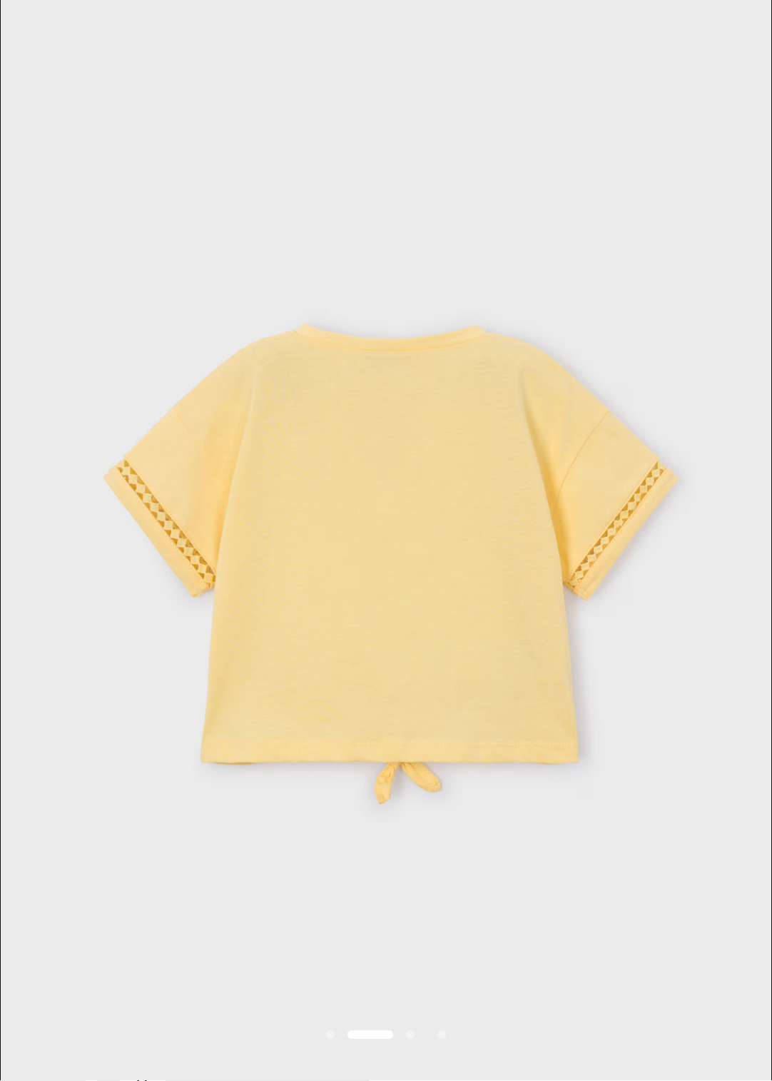 Front Tie T-Shirt - Butter Yellow