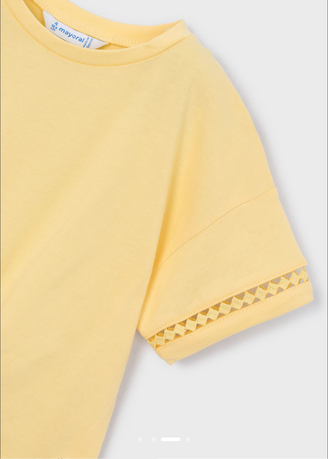 Front Tie T-Shirt - Butter Yellow