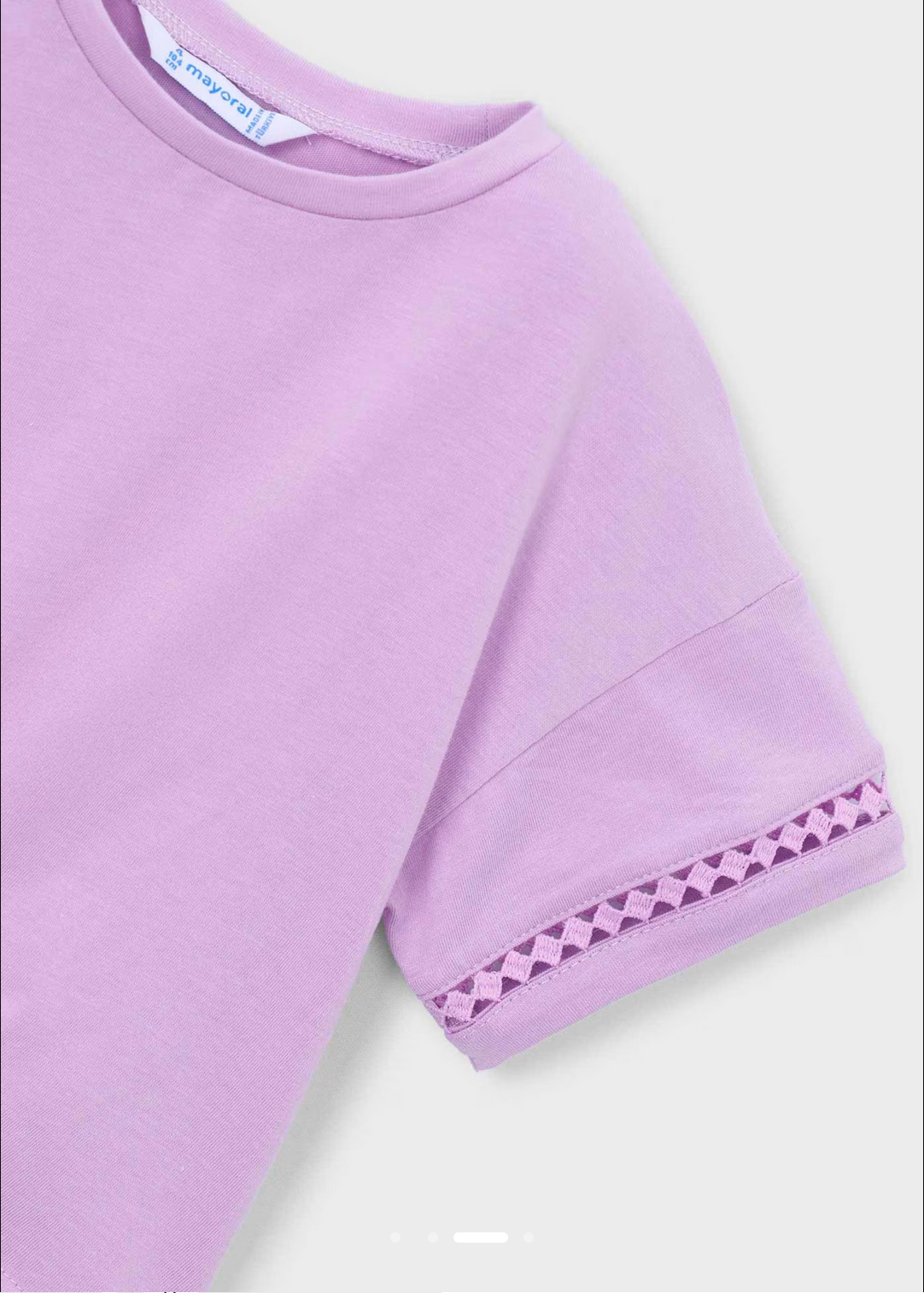 Front Tie T-Shirt - Lilac