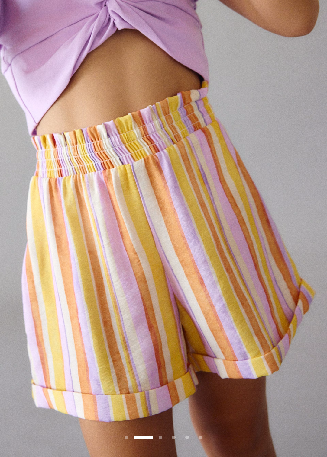 Mayoral Girl Striped Shorts & T-Shirt Set