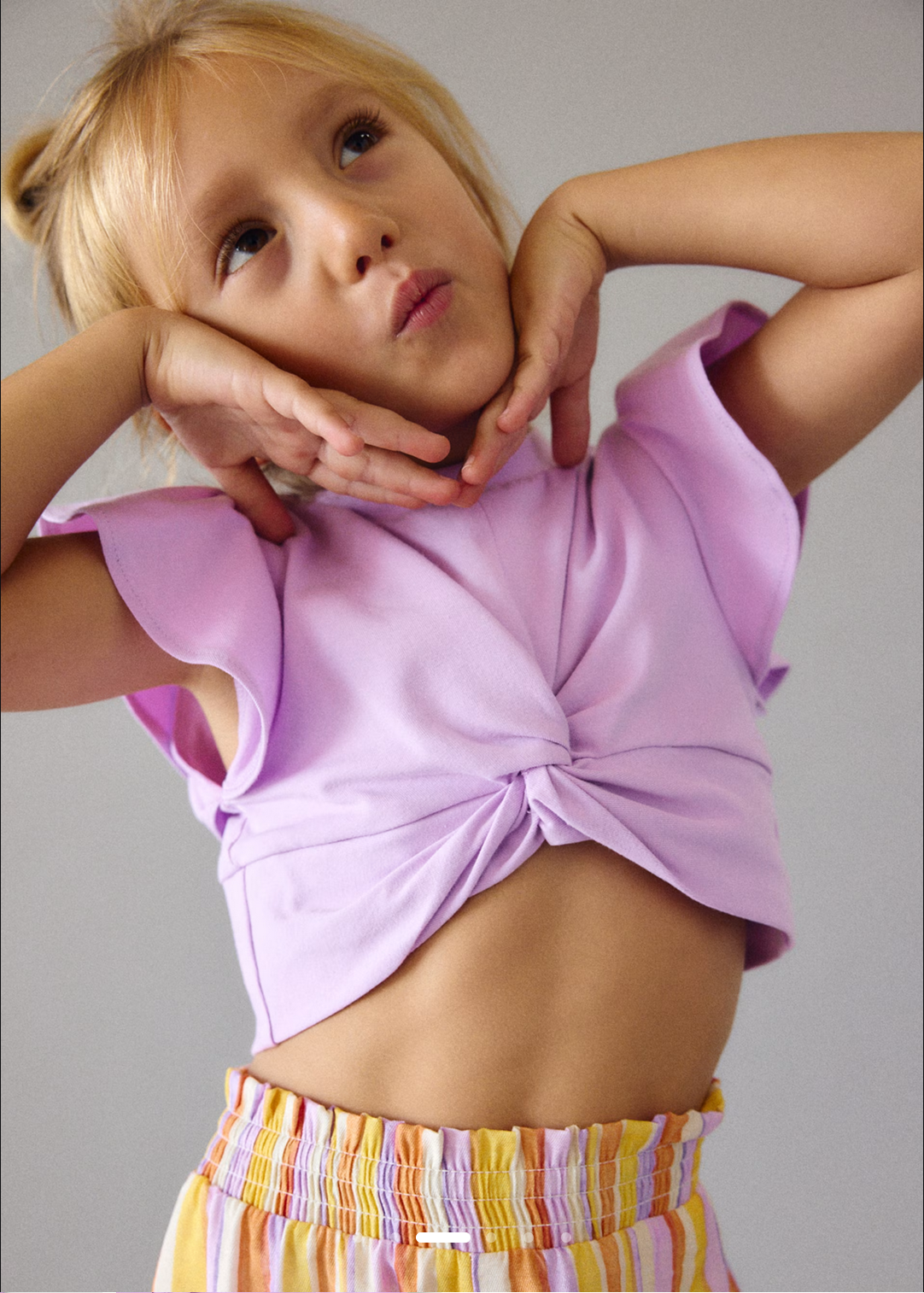 Mayoral Girl Striped Shorts & T-Shirt Set