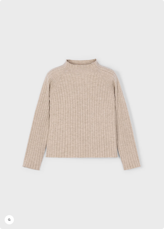Mock Neck Knit Sweater