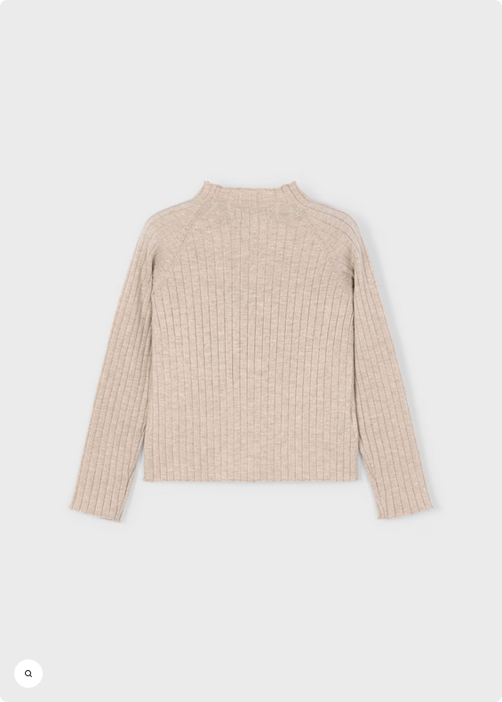 Mock Neck Knit Sweater