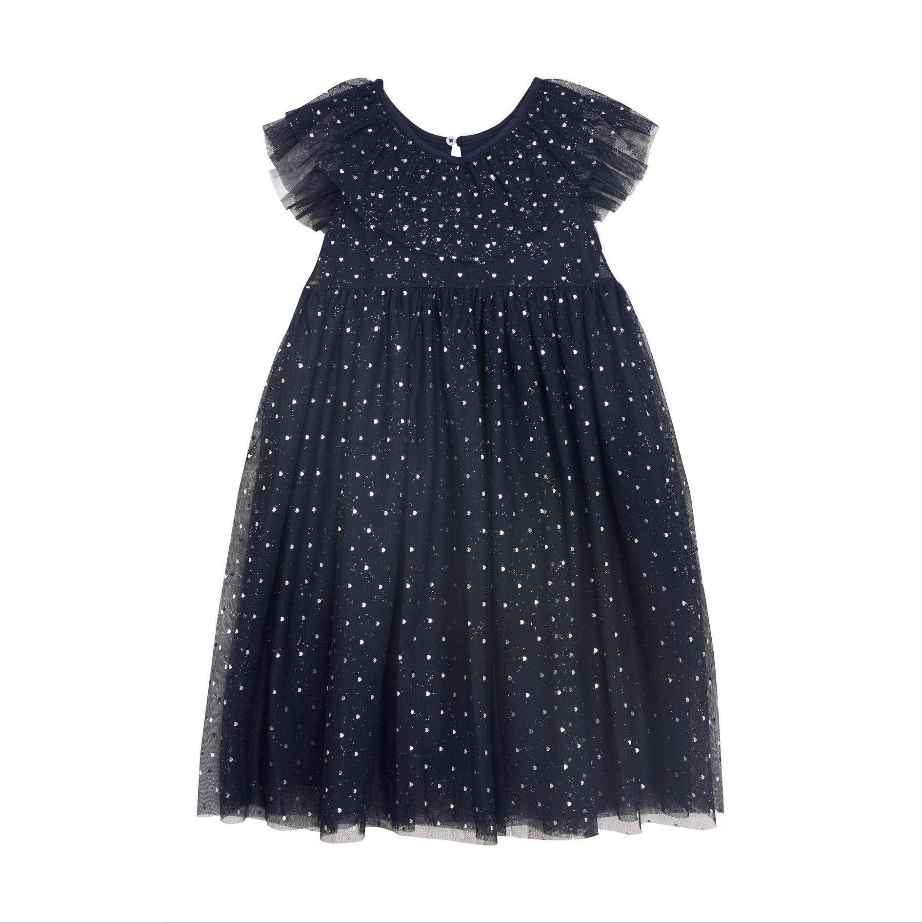 Navy Heart Dress Youth