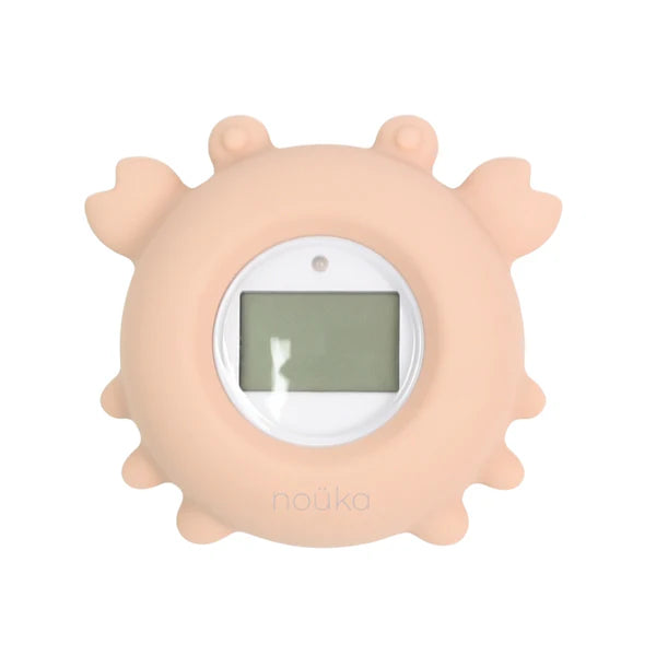 Bathtub Safety Thermometer Crab- Soft Blush
