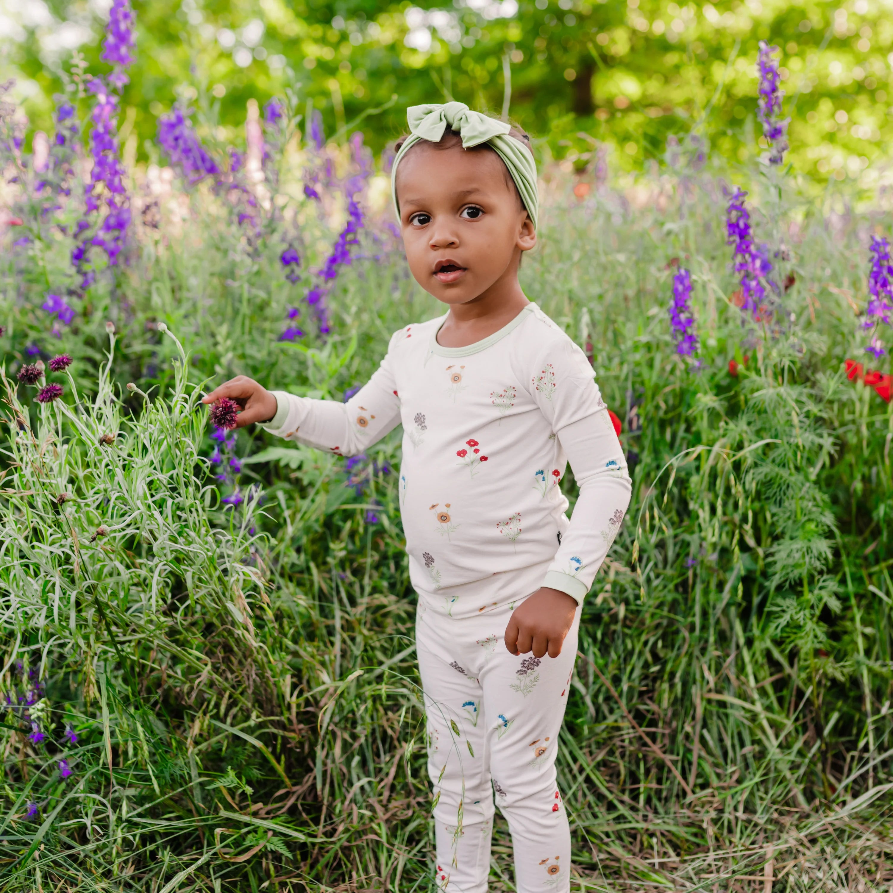 Long Sleeve Pajamas in Wildflower