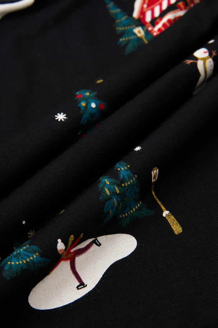 Long Sleeve Pajamas in Winter Wonderland
