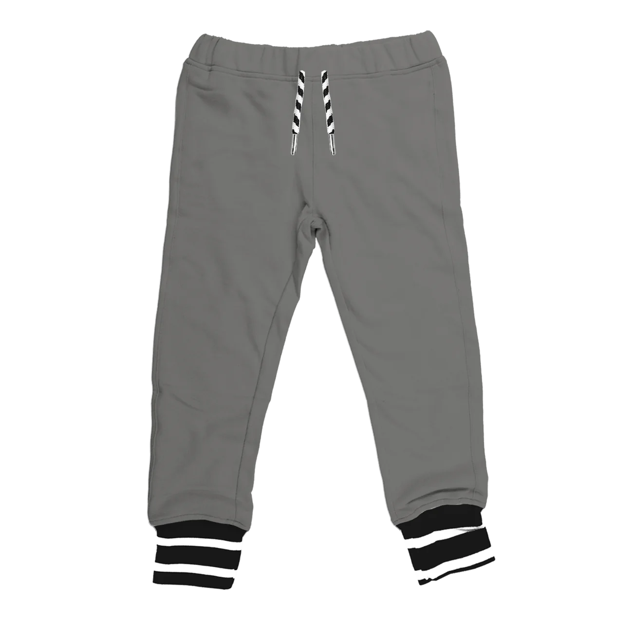 Bamboo Drawstring Cuffed Joggers - Grey