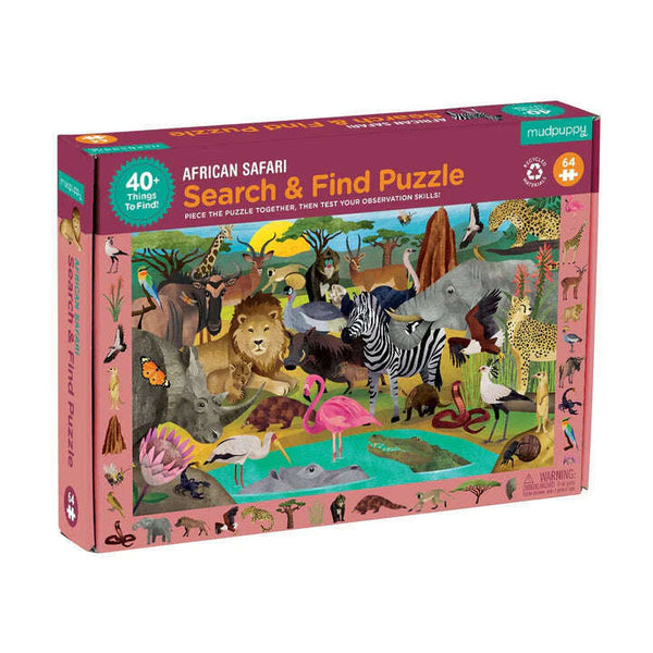 African Safari : Search and Find Puzzle