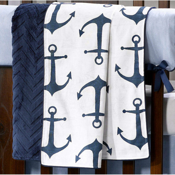 Anchors Plush Blanket
