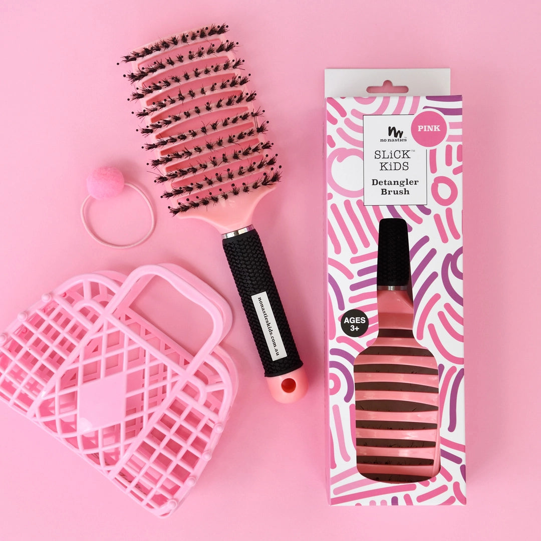 Detangler Kids Hair Brush - Pink