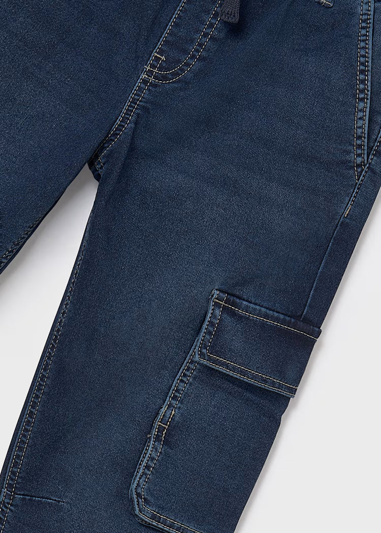 Denim Cargo Pants