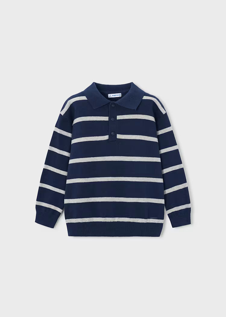 Knit Polo - Striped