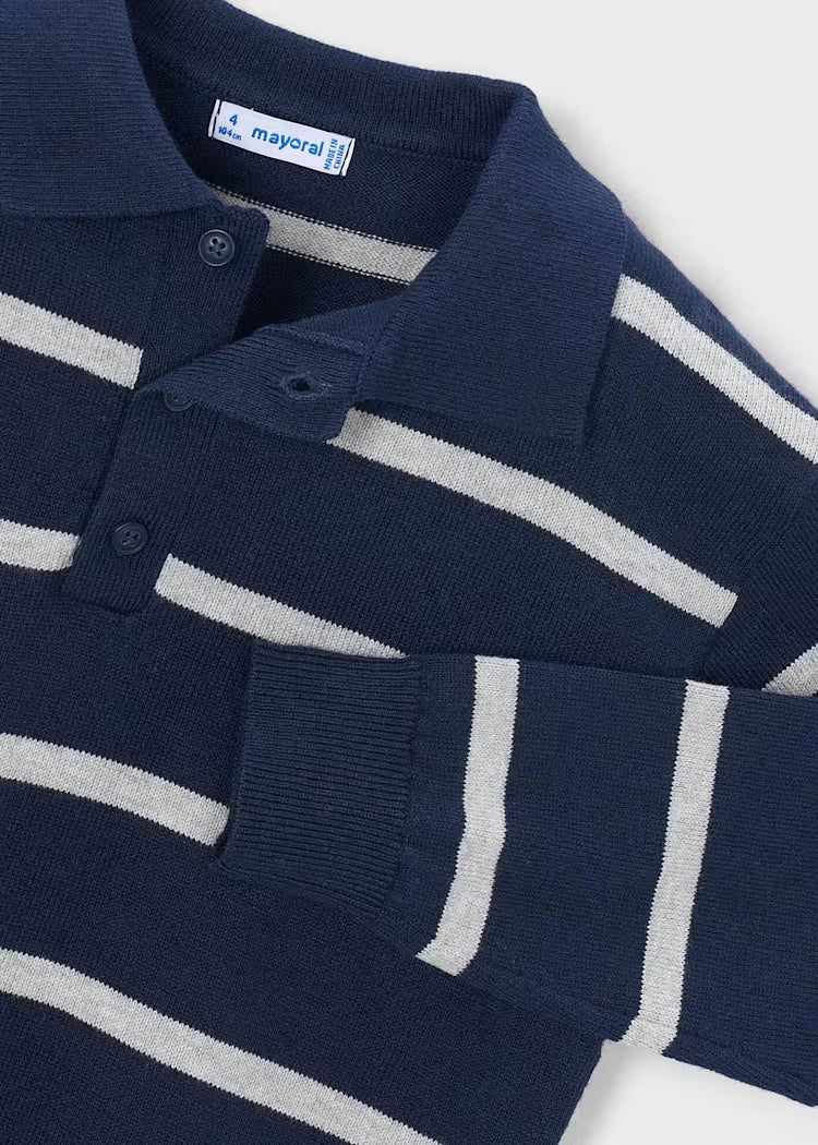Knit Polo - Striped