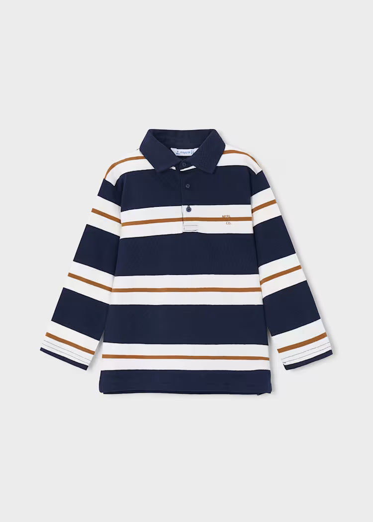 Striped Polo - Ink