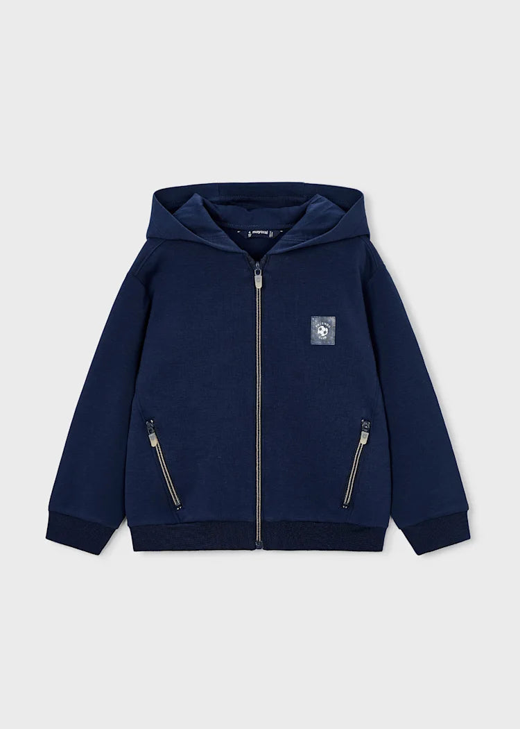 Navy Soccer Zip-up Hoodie