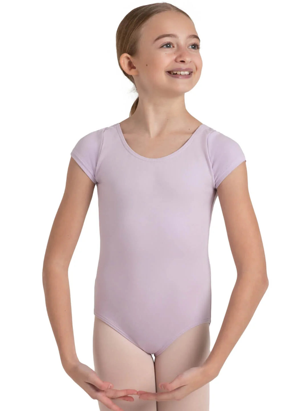 Short Sleeve Leotard - Lavender
