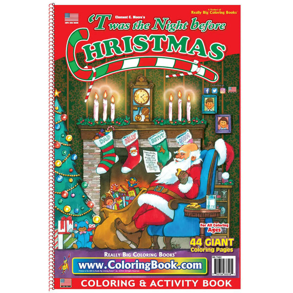 'Twas the Night Before Christmas Colouring Book