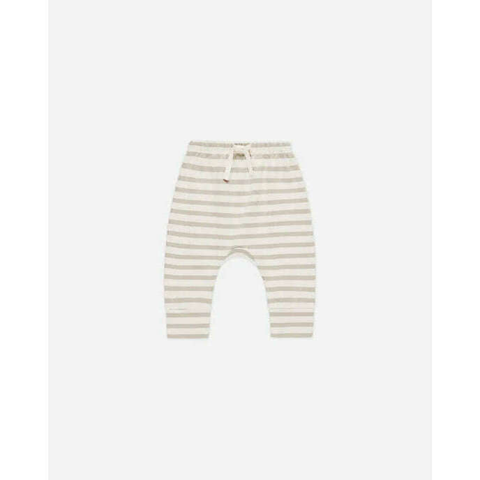 Drawstring Pant - Grey Stripe - Size 18-24M