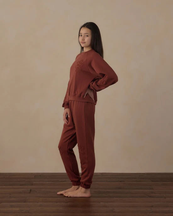 Youth Oversized Raglan Sweatshirt Brick