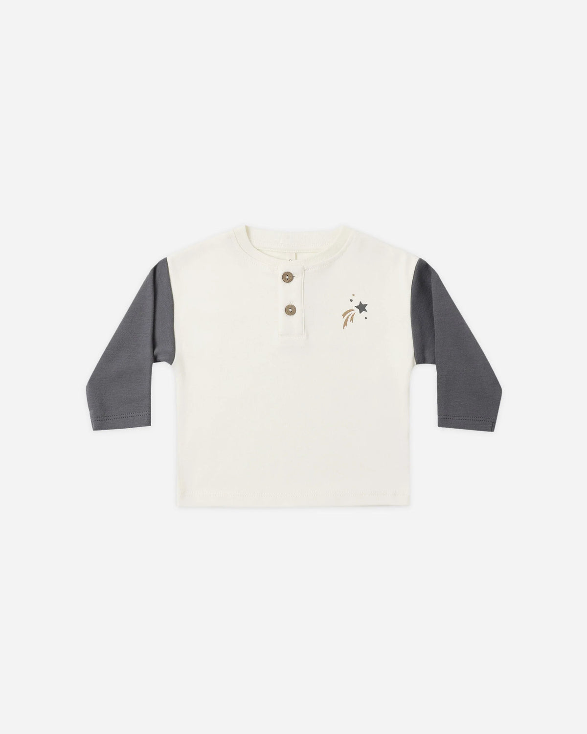 Long Sleeve Henley Tee - Midnight