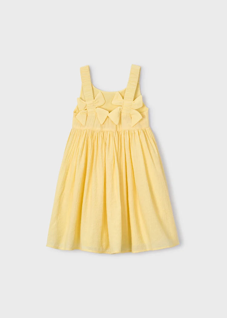 Yellow Back Flowers Dress