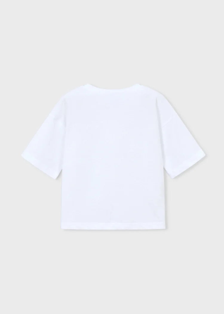 Drop Shoulder Flower Tee