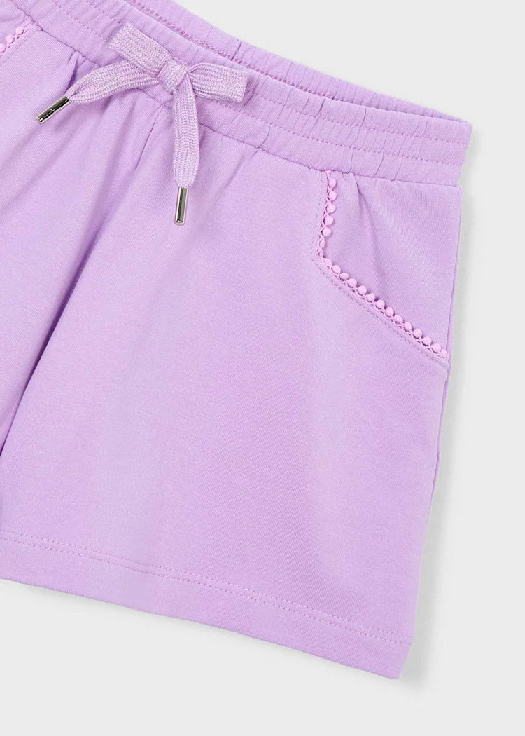 Lilac Terry Shorts