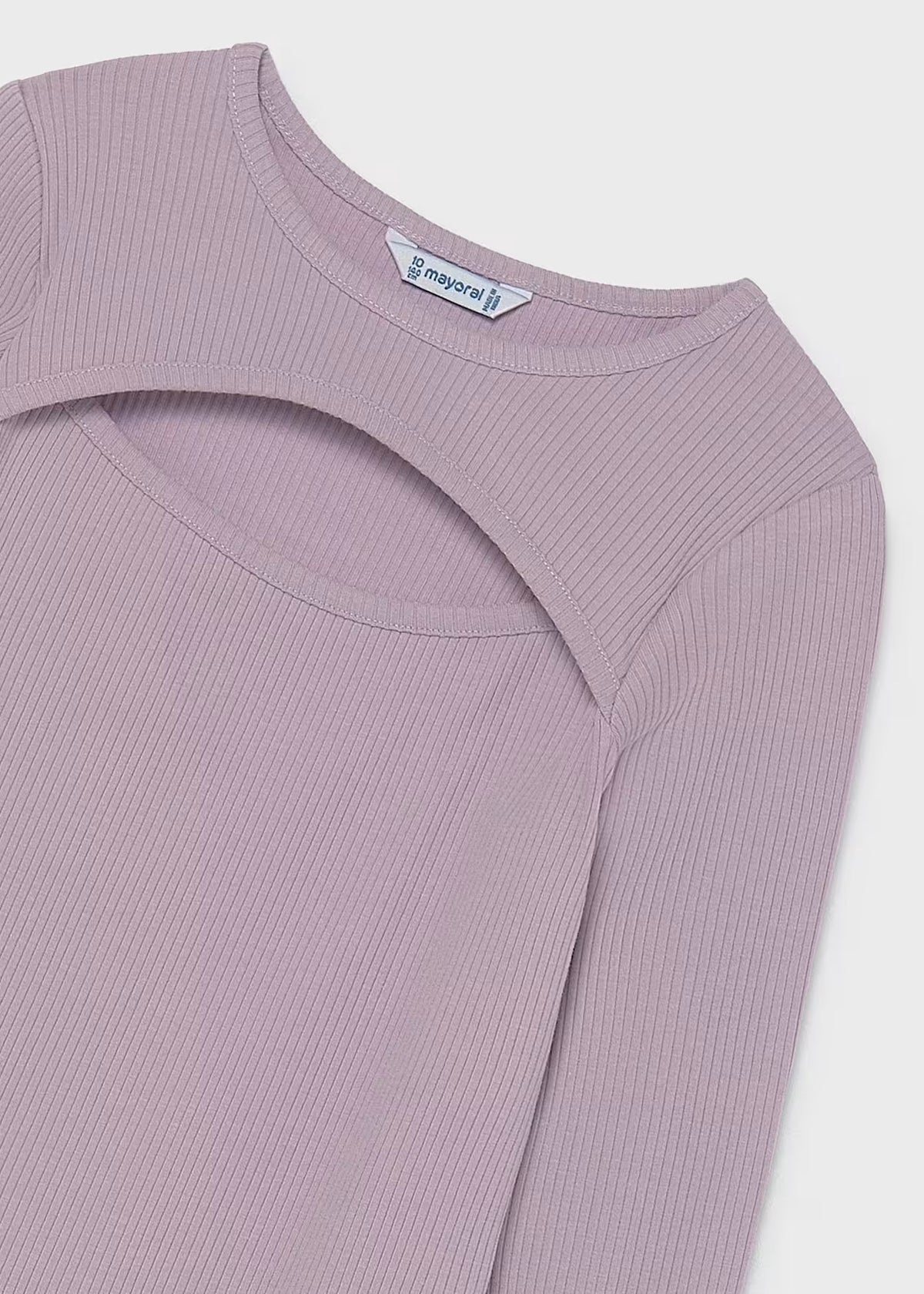 Ribbed T-Shirt With Opening