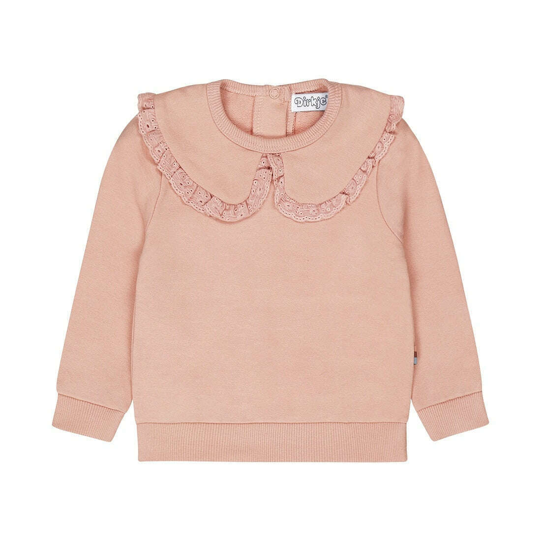 Soft Pink Collar Sweatshirt