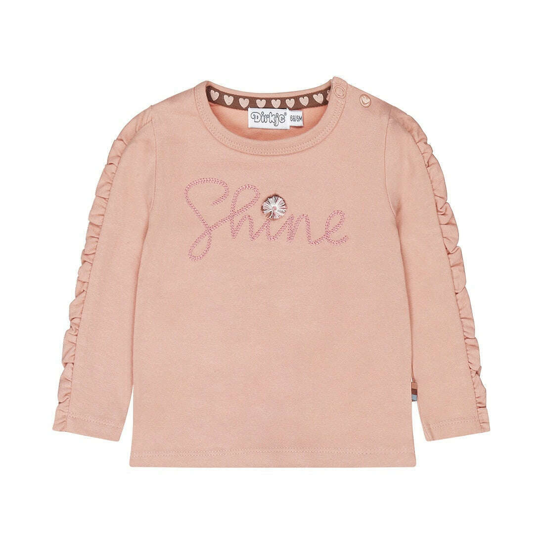 Soft Pink Long Sleeve T-Shirt - Size 2