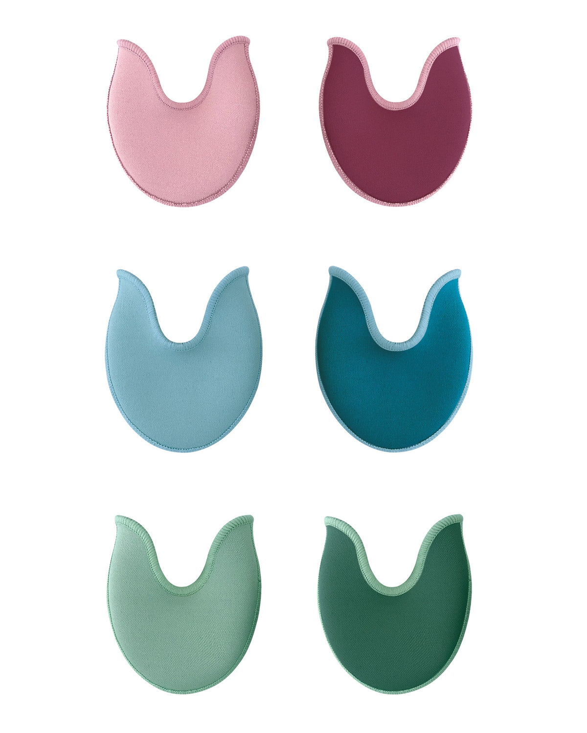 Reversible Two-Tone Toe Pads