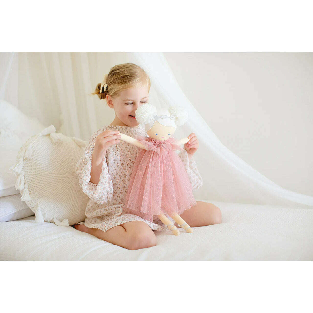 Ava Angel 48cm Doll Blush Silver