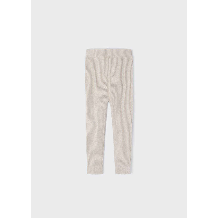 Beige Knit Leggings - Size 8