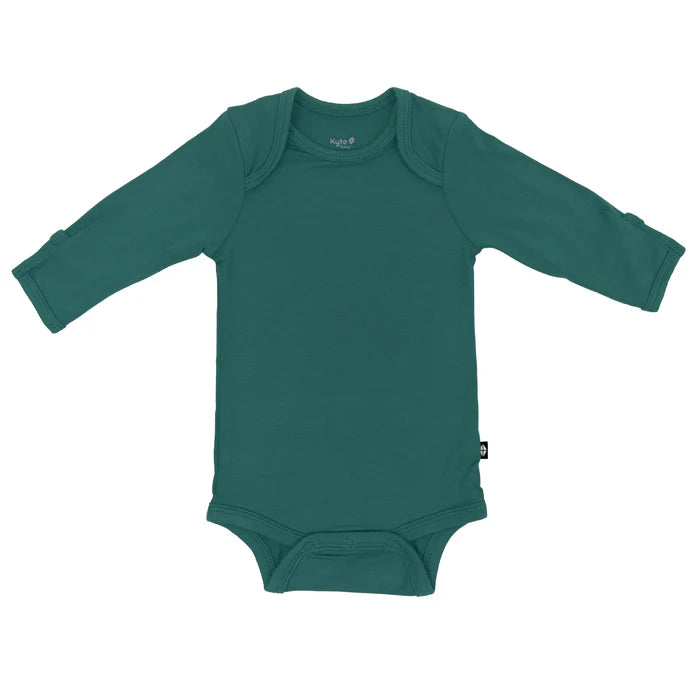 Long Sleeve Bodysuit in Emerald - Size 0-3M