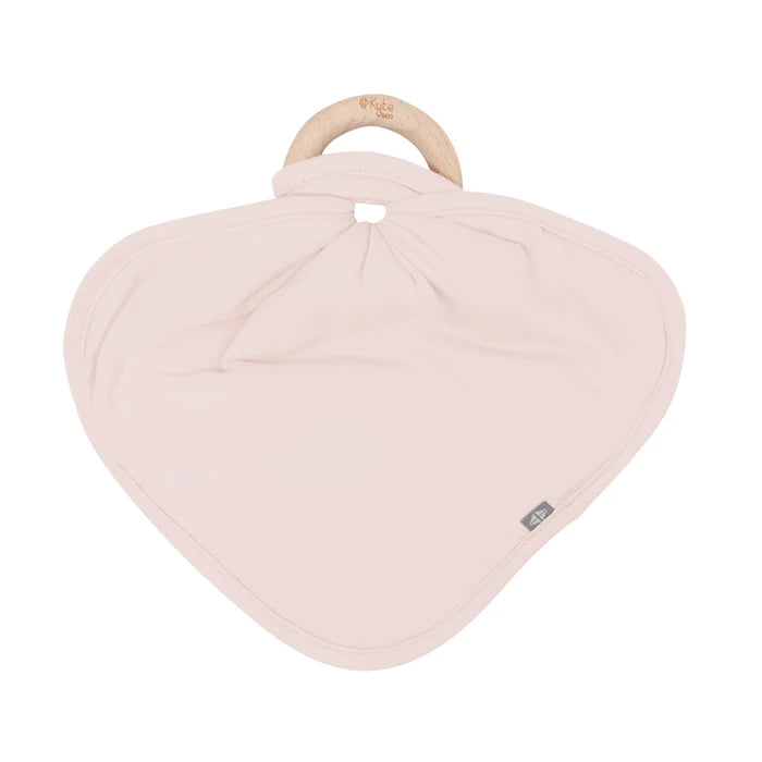 Lovey in Blush with Removable Wooden Teething Ring