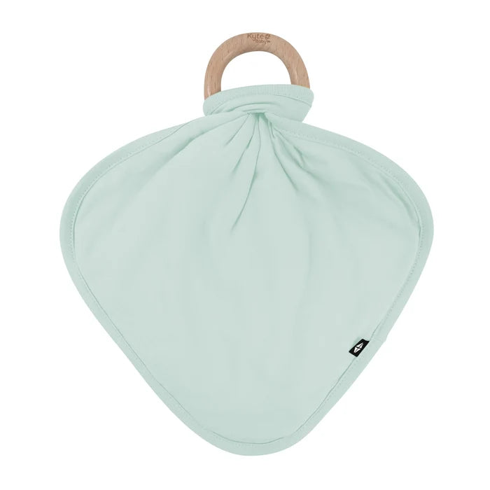 Lovey in Sage with Removable Wooden Teething Ring