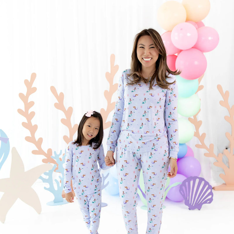 Long Sleeve Pajamas in Mermaid