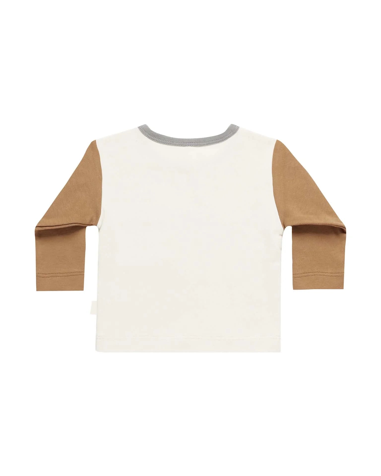 Long Sleeve Tee - Golden Color Block - Size 18-24M