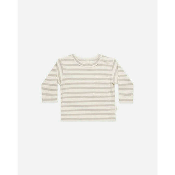 Long Sleeve Tee - Grey Stripe - Size 18-24M