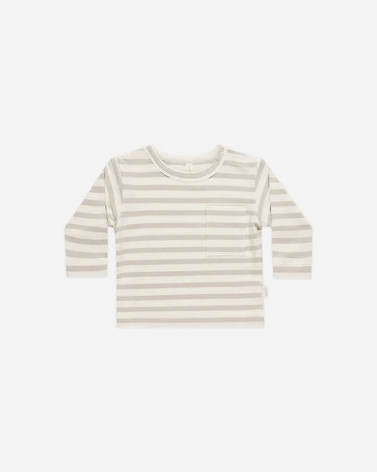 Long Sleeve Tee - Grey Stripe